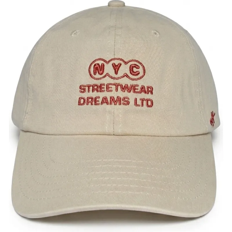 buet-beige-justerbar-kasket-ny-dreams-just-kids-the-90s-fra-homenage
