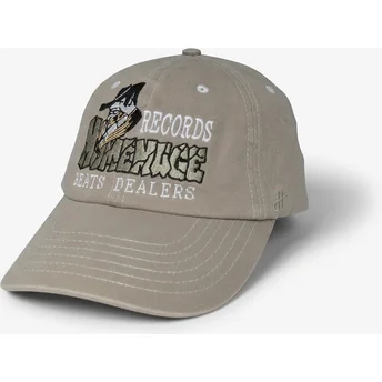 Grå justerbar curved cap Records Music Shapes Identity The 90s fra Homenage