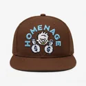 flad-brun-snapback-kasket-money-music-shapes-identity-the-snap-fra-homenage