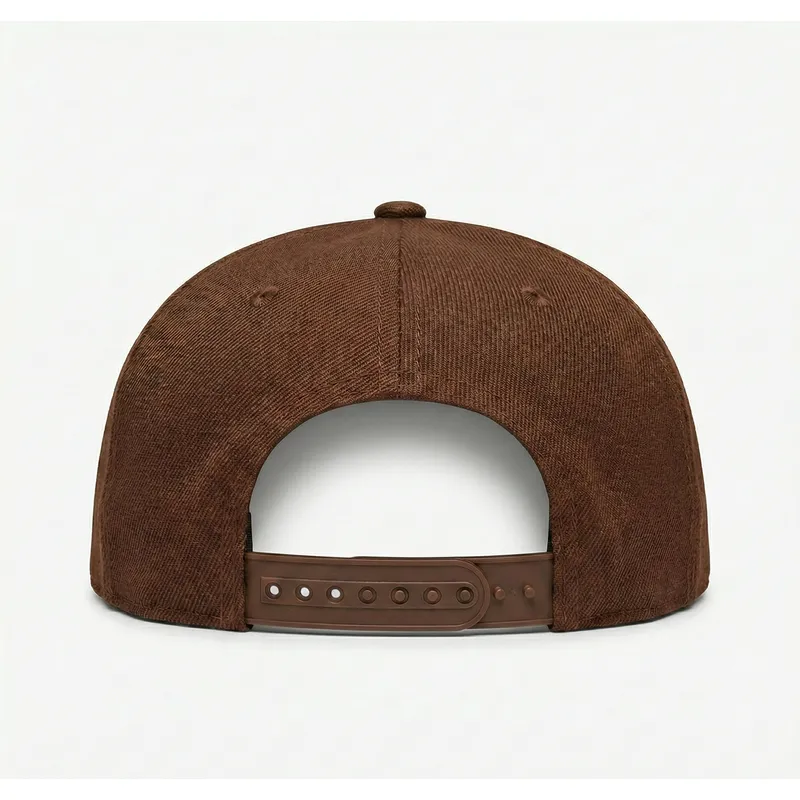 flad-brun-snapback-kasket-money-music-shapes-identity-the-snap-fra-homenage