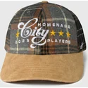 buet-kasket-multifarvet-snapback-plaid-players-sport-the-ball-fra-homenage