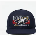 flad-kasket-marinebla-snapback-game-sport-the-snap-fra-homenage