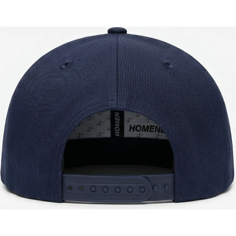 flad-kasket-marinebla-snapback-game-sport-the-snap-fra-homenage