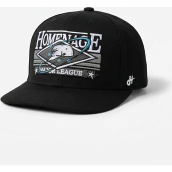 Flad sort snapback kasket Game Sport The Snap fra Homenage