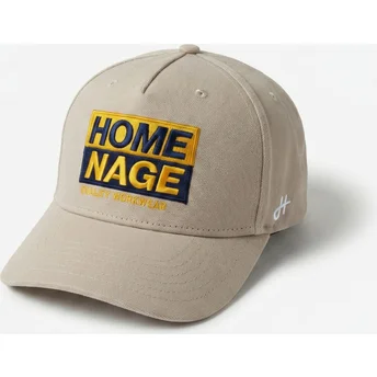 Buet beige snapback-kasket Decker Workwear The Retro fra Homenage