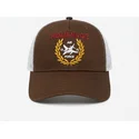 trucker-kasket-morkebrun-og-hvid-jet-military-surplus-the-trucker-fra-homenage