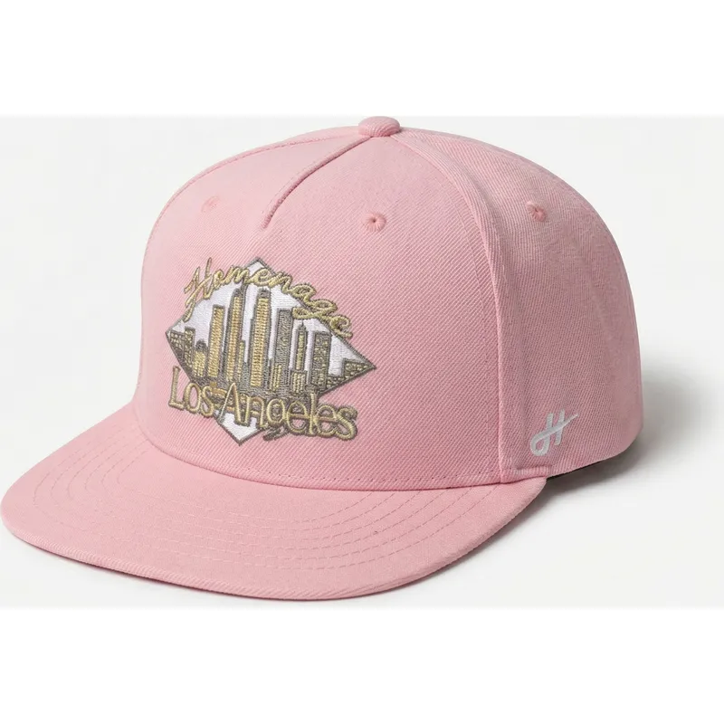 flad-rosa-snapback-kasket-lasky-skylines-the-retro-fra-homenage