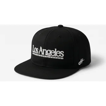Flad sort snapback-kasket Los Angeles Skylines The Snap fra Homenage