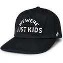 sort-snapback-kasket-med-buet-skygge-just-kids-the-retro-fra-homenage