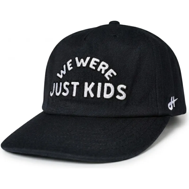sort-snapback-kasket-med-buet-skygge-just-kids-the-retro-fra-homenage