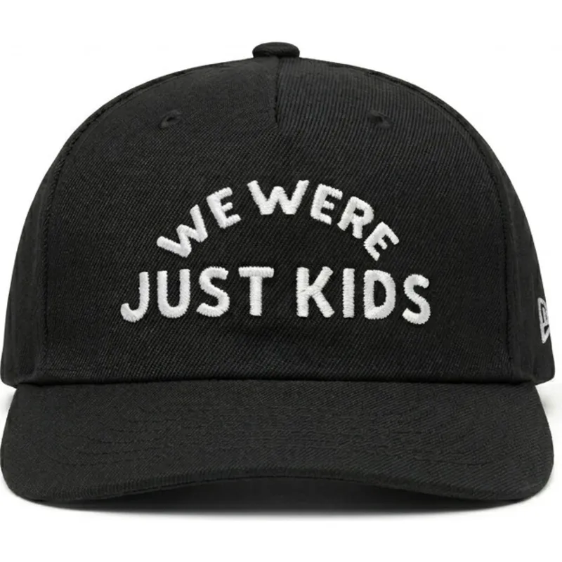 sort-snapback-kasket-med-buet-skygge-just-kids-the-retro-fra-homenage