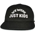 sort-snapback-kasket-med-buet-skygge-just-kids-outline-the-retro-fra-homenage