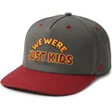 gra-og-rod-buet-kasket-snapback-just-kids-the-retro-fra-homenage