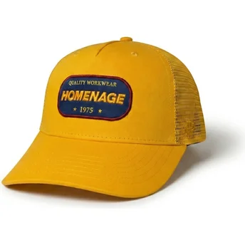 Gul trucker-kasket Work 1975 Workwear The Trucker fra Homenage