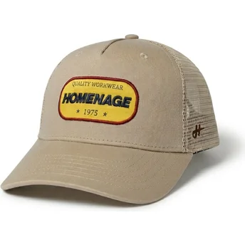 Beige trucker kasket Work 1975 Workwear The Trucker fra Homenage