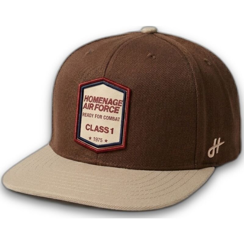 flad-kasket-morkebrun-snapback-squadron-military-surplus-the-retro-fra-homenage