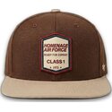 flad-kasket-morkebrun-snapback-squadron-military-surplus-the-retro-fra-homenage