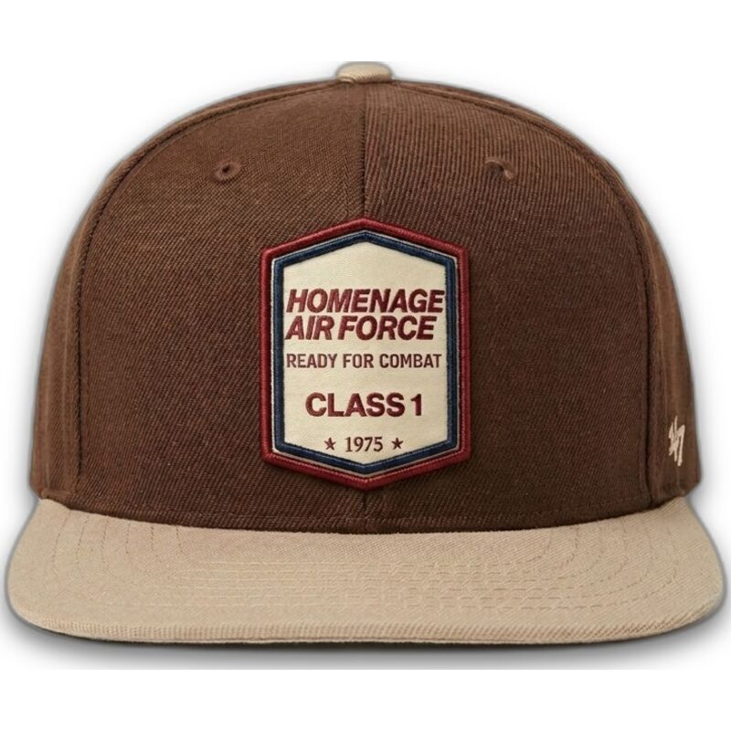 flad-kasket-morkebrun-snapback-squadron-military-surplus-the-retro-fra-homenage