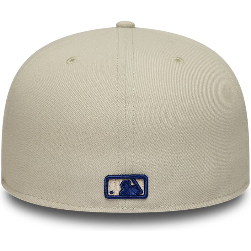 beige-fitted-flad-kasket-med-marineblat-logo-59fifty-city-icon-fra-new-york-yankees-fra-new-era