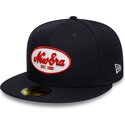 flad-marinebla-kasket-justerbar-59fifty-oval-patch-fra-new-era