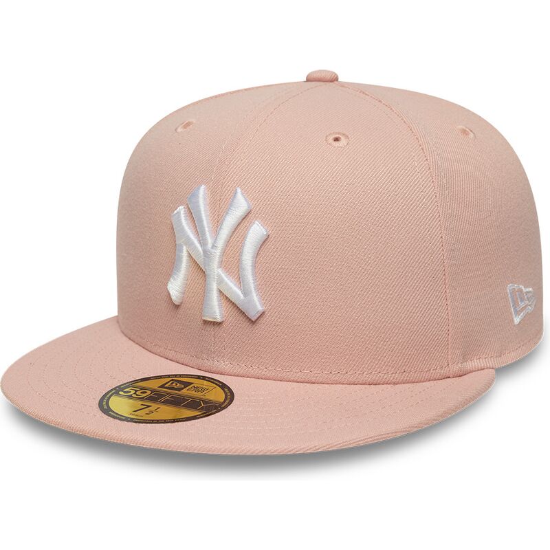 flad-rosa-fitted-kasket-59fifty-league-essential-fra-new-york-yankees-mlb-af-new-era