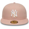 flad-rosa-fitted-kasket-59fifty-league-essential-fra-new-york-yankees-mlb-af-new-era