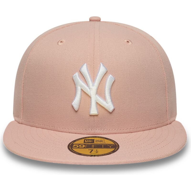 flad-rosa-fitted-kasket-59fifty-league-essential-fra-new-york-yankees-mlb-af-new-era