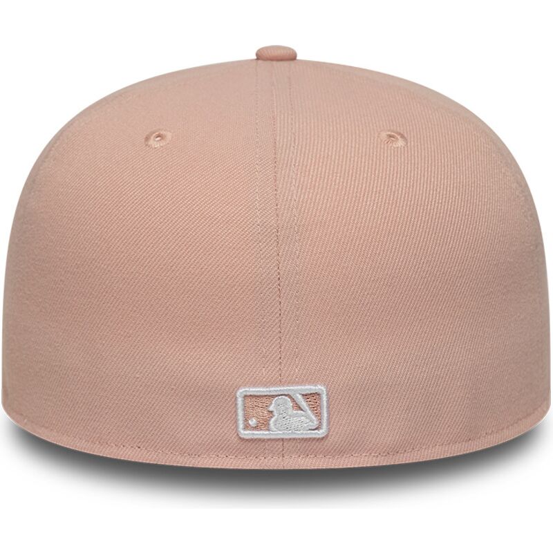 flad-rosa-fitted-kasket-59fifty-league-essential-fra-new-york-yankees-mlb-af-new-era