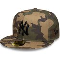 flad-kasket-camouflage-justeret-med-sort-logo-59fifty-camo-fra-new-york-yankees-mlb-fra-new-era