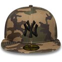 flad-kasket-camouflage-justeret-med-sort-logo-59fifty-camo-fra-new-york-yankees-mlb-fra-new-era
