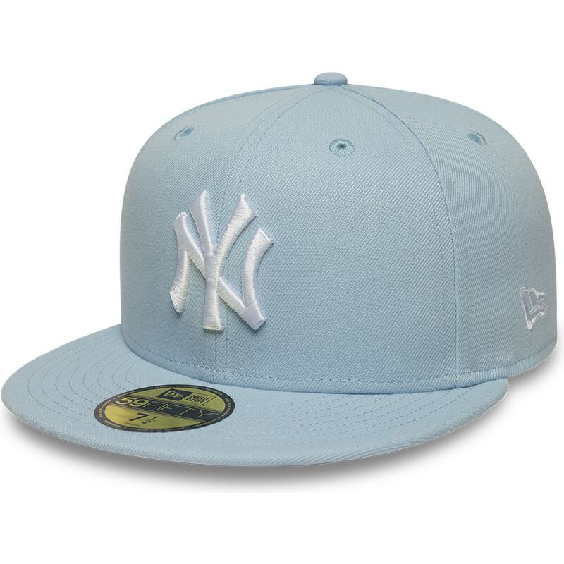 lysebla-fitted-flat-cap-59fifty-league-essential-fra-new-york-yankees-mlb-af-new-era