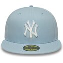 lysebla-fitted-flat-cap-59fifty-league-essential-fra-new-york-yankees-mlb-af-new-era