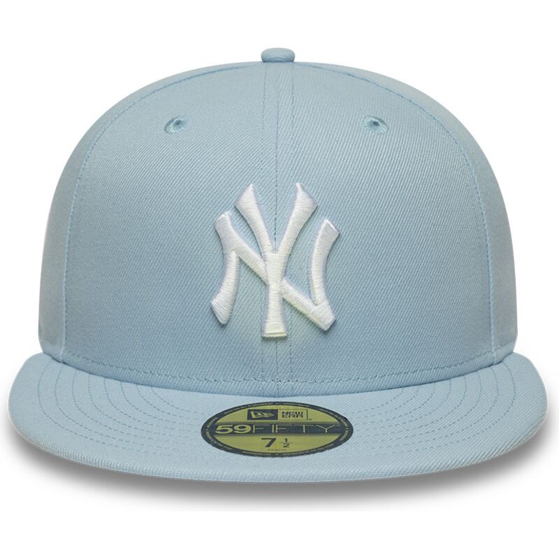 lysebla-fitted-flat-cap-59fifty-league-essential-fra-new-york-yankees-mlb-af-new-era