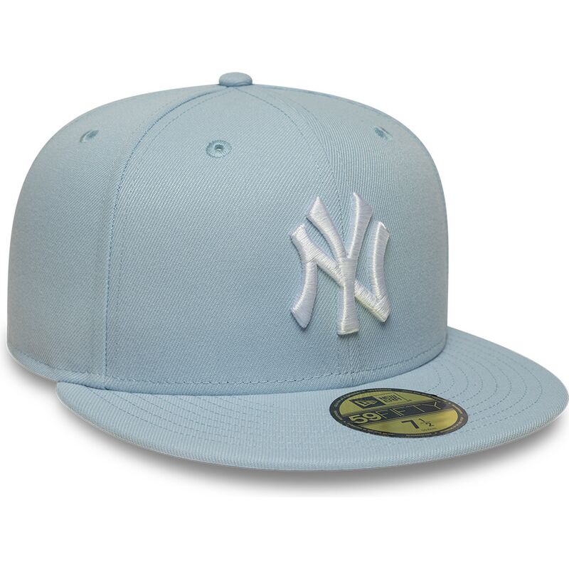 lysebla-fitted-flat-cap-59fifty-league-essential-fra-new-york-yankees-mlb-af-new-era