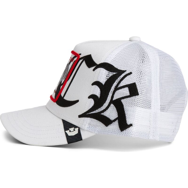 hvid-trucker-kasket-med-hane-old-english-cock-the-farm-fra-goorin-bros