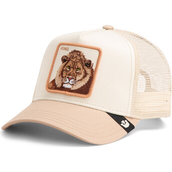 Beige trucker kasket løve Blur King The Farm fra Goorin Bros.