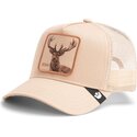 beige-trucker-kasket-hjort-blur-stag-the-farm-fra-goorin-bros