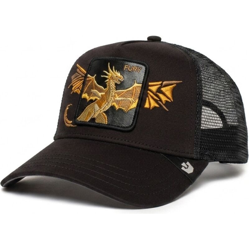 goorin-bros-sort-trucker-kasket-med-drage-wings-fury-the-farm