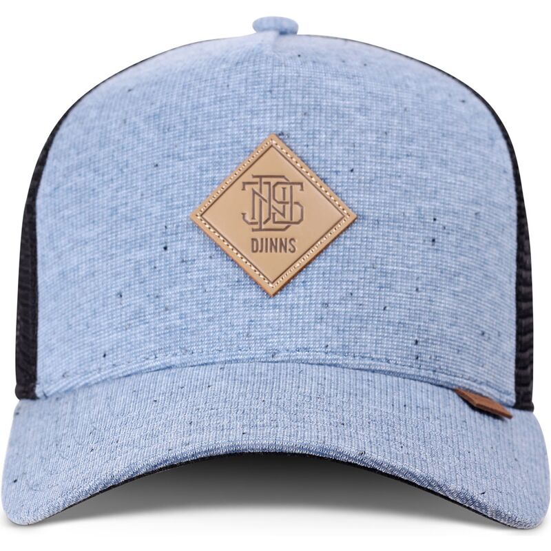 bla-og-sort-hft-jerseyspots-trucker-kasket-fra-djinns