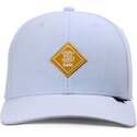 bla-justerbar-buet-kasket-med-gult-truefit-oxfordcontra-logo-fra-djinns