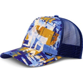 Blå og brun trucker-kasket HFT PatternAbstract fra Djinns