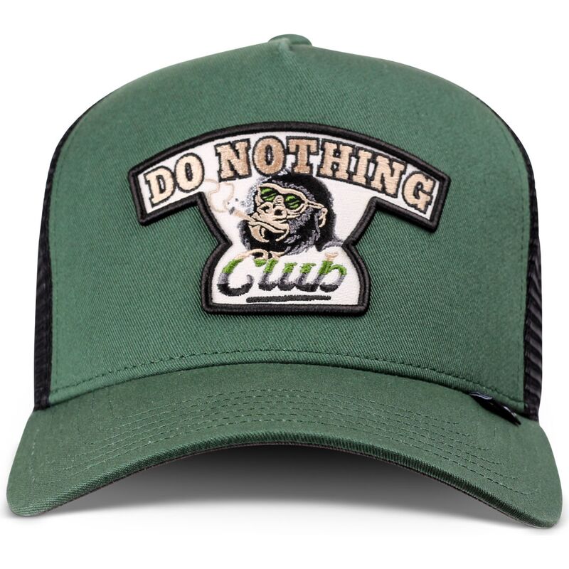 gron-og-sort-trucker-kasket-hft-do-nothing-club-gorilla-fra-djinns