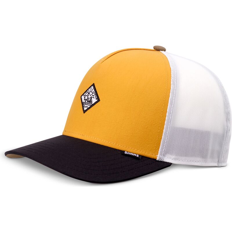multifarvet-trucker-kasket-hft-mobesea-mustard-fra-djinns