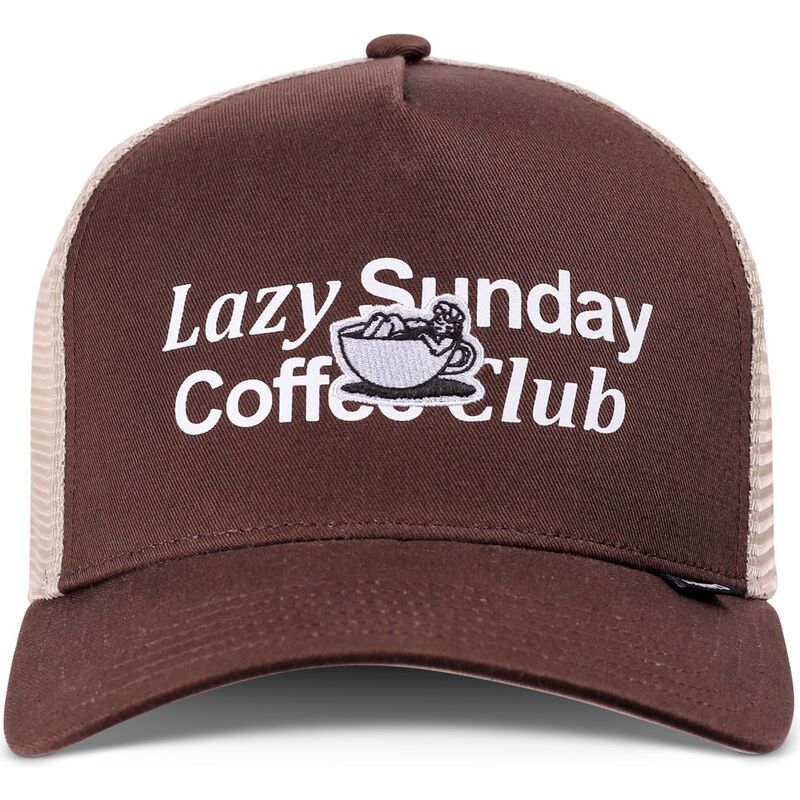 trucker-kasket-brun-og-beige-hft-guy-in-a-cup-fra-djinns