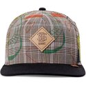 gra-og-sort-flat-cap-snapback-crinklecheck-fra-djinns