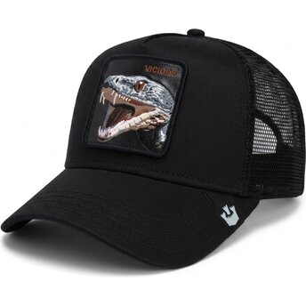 Goorin Bros. sort trucker-kasket med slange The Vicious Snake Core Combo The Farm