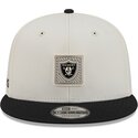 beige-og-sort-flat-cap-snapback-9fifty-training-pack-2026-fra-las-vegas-raiders-nfl-fra-new-era