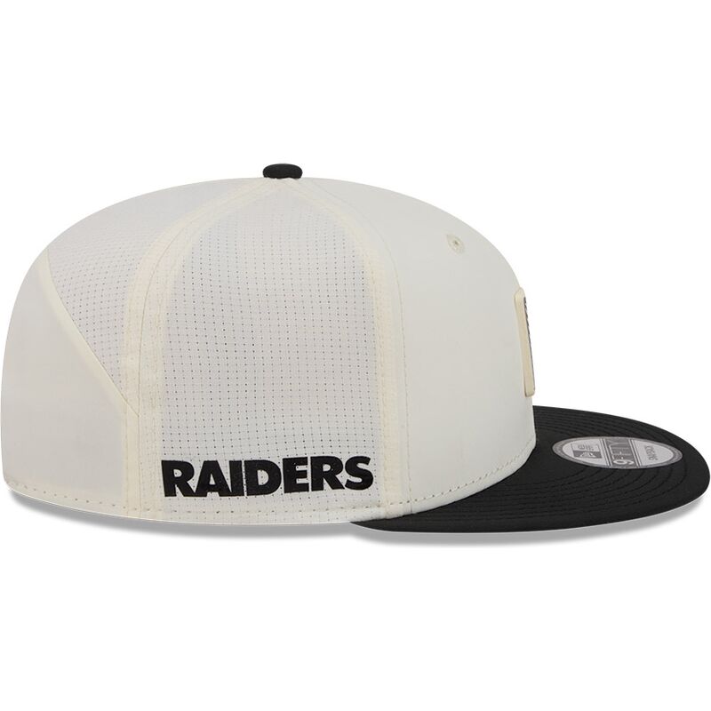 beige-og-sort-flat-cap-snapback-9fifty-training-pack-2026-fra-las-vegas-raiders-nfl-fra-new-era