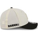 beige-og-sort-buet-kasket-snapback-9forty-m-crown-training-pack-2026-fra-las-vegas-raiders-nfl-fra-new-era