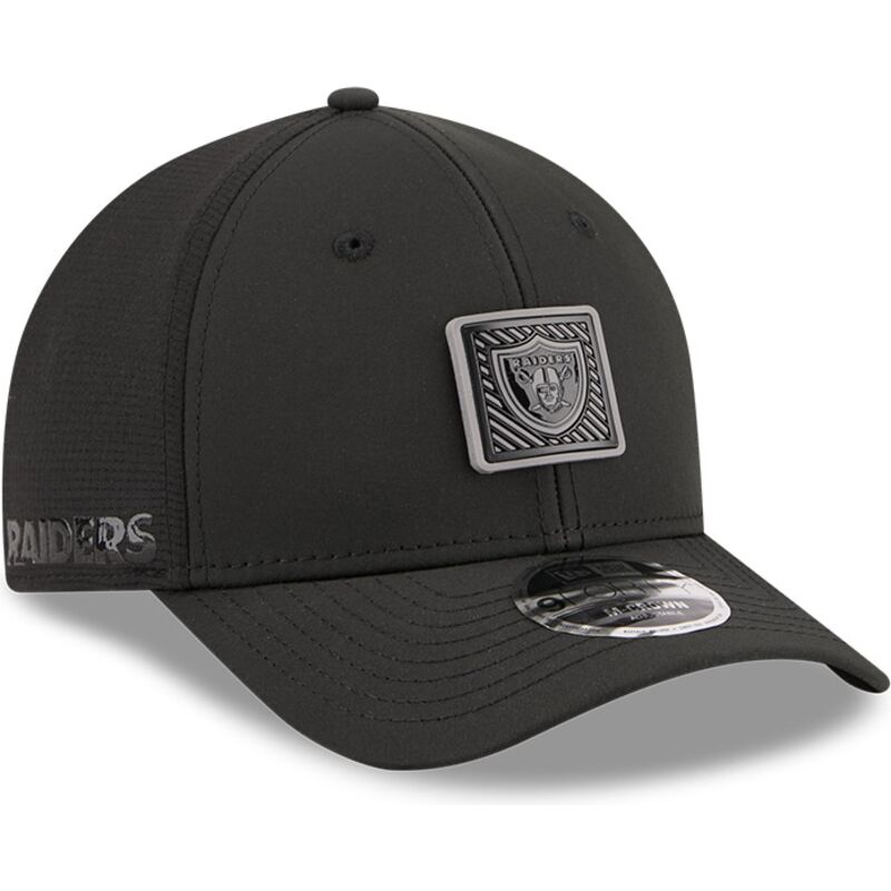 sort-buet-snapback-kasket-9forty-m-crown-training-pack-2026-fra-las-vegas-raiders-nfl-fra-new-era